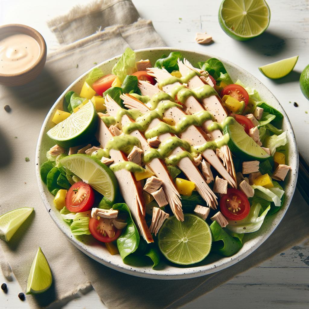 Zesty Turkey Taco Salad with Tangy Lime Dressing Delight