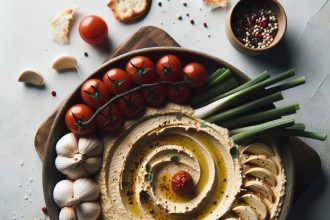 Roasted Garlic Hummus Dip: A Savory Twist on Classic Flavor