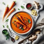 Velvety Roasted Carrot & Ginger Soup: A Comforting Delight