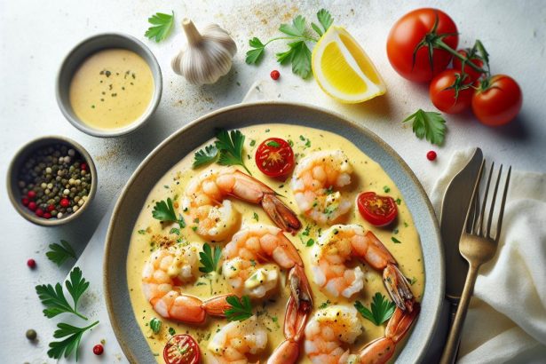 Indulge in Creamy Garlic Shrimp: A Flavorful Delight