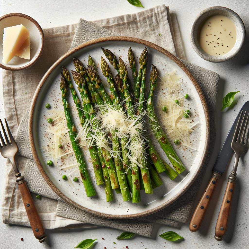 Crisp & Savory: Roasted Asparagus with Parmesan Delight